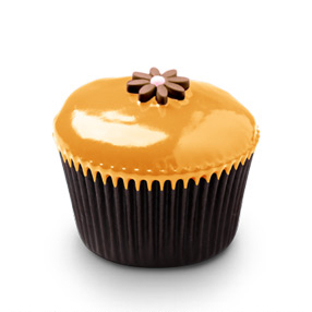 Valrhona Blonde Ganache cupcake
