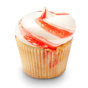 White Chocolate Peppermint cupcake