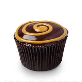 Chocolate Peanut Butter Cheesecake cupcake